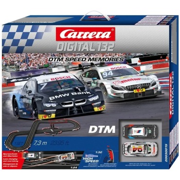 AUTORAMA CARRERA DIGITAL PISTA ELÉTRICA DTM SPEED MEMORIES COM 7,3 METROS 2 CARROS 1/32 CAR20030015